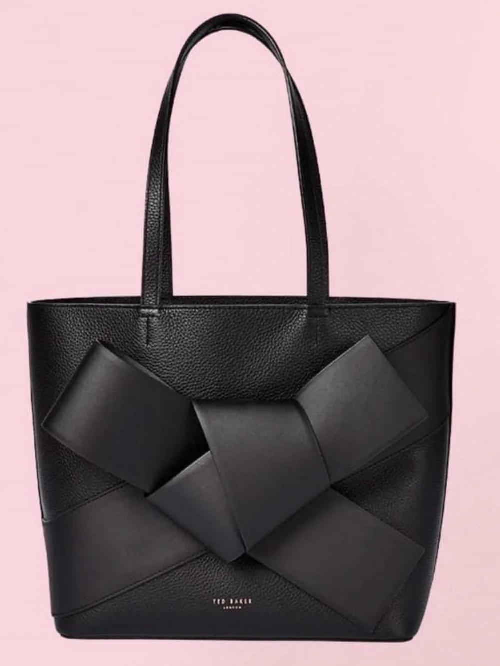 Ted Baker Leather Tote with Oversized Bow